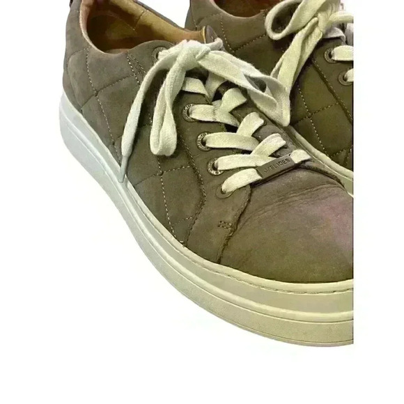 J/Slides Women's Aimee Quilted Suede Platform Sneakers SIZE-8 - Picture 4 of 9